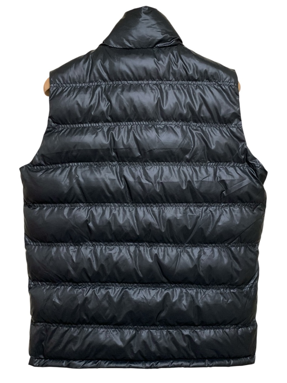 Fashion Black Puffer Vest Green & Red Stripe Size XL Cozy Warm Outdoor - Picture 2 of 10